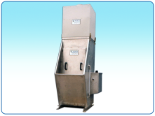 Vortex Compact 400 model with an integrated blower for particles extraction in a stainless steel structure